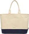 Norse Projects Off-white & Navy Stefan Cotton Canvas Tote