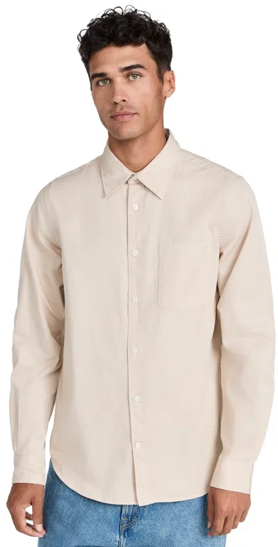 Norse Projects Osvald Button Down Twill Shirt Oatmeal