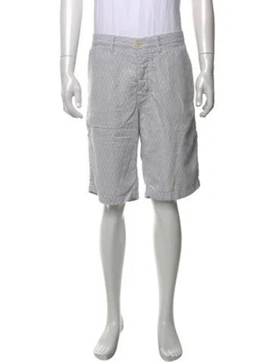 Pre-owned Norse Projects Patterned Chino Shorts In Grey