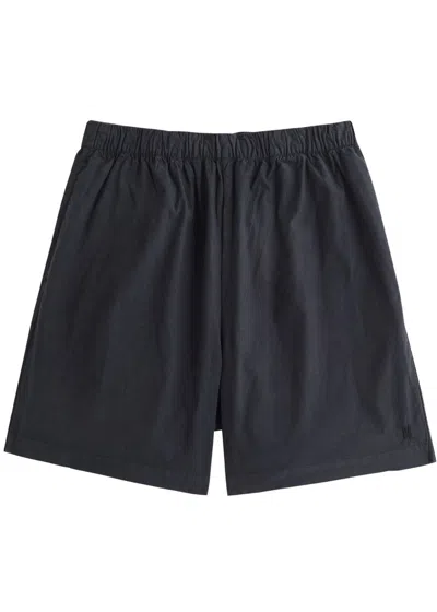 Norse Projects Per Cotton-blend Shorts In Navy