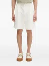 Norse Projects Pleated Shorts In White