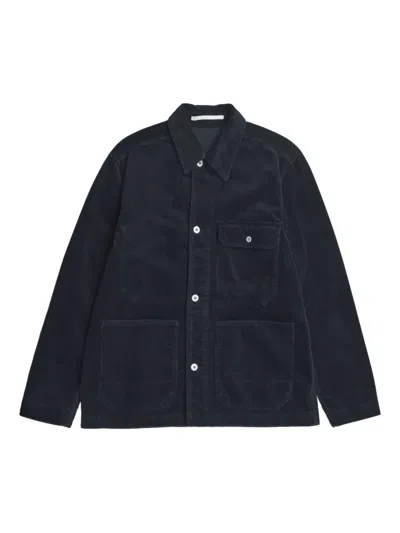 Norse Projects Pocket Corduroy Jacket In Blue