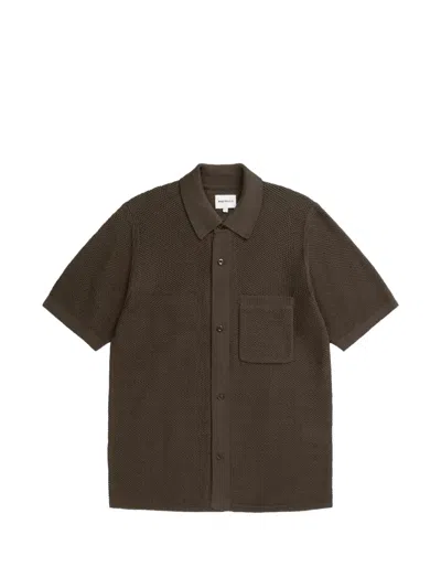 Norse Projects Pocket Knitted Shirt In Multi