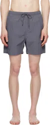 Norse Projects Purple Hauge Recycled Nylon Swim Shorts In Blue