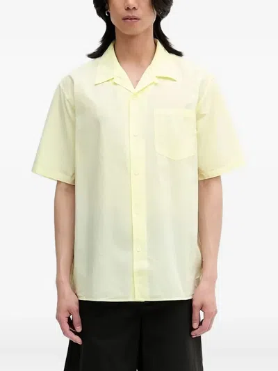 Norse Projects Short-sleeve Chest-pocket Shirt In Yellow