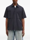 Norse Projects Short-sleeve Pocket Shirt In Blue