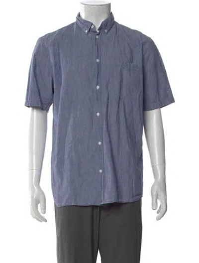 Pre-owned Norse Projects Short Sleeve Shirt In Blue