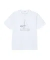 Norse Projects Holger Organic Boat Print T-shirt In White