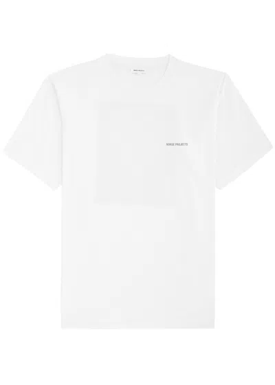 Norse Projects Simon Logo Cotton T-shirt In White