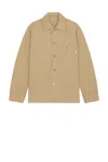 Norse Projects Standard Twill Overshirt In Utility Khaki