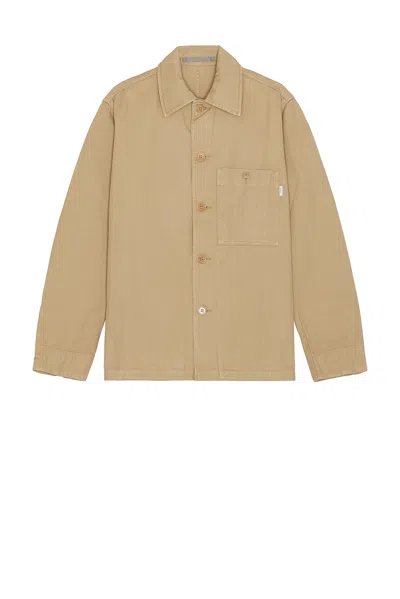 Norse Projects Standard Twill Overshirt In Utility Khaki
