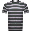 Norse Projects Stripe T Shirt Grey In Grey