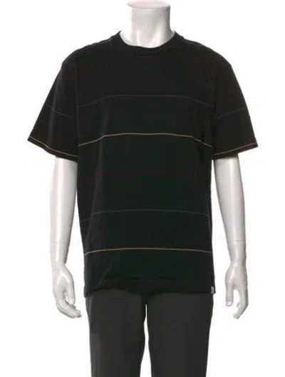 Pre-owned Norse Projects Striped Crew Neck T-shirt In Black