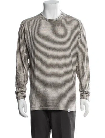 Pre-owned Norse Projects Striped Crew Neck T-shirt In Multicolor