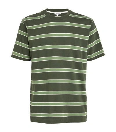 Norse Projects Striped Johannes T-shirt In Green