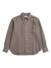 Norse Projects Striped Shirt In Brown