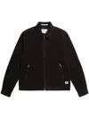 Norse Projects Structured Canvas Jacket With Classic Zip Front In Black