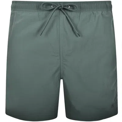 Norse Projects Swim Shorts Aluminum Petrol In Green