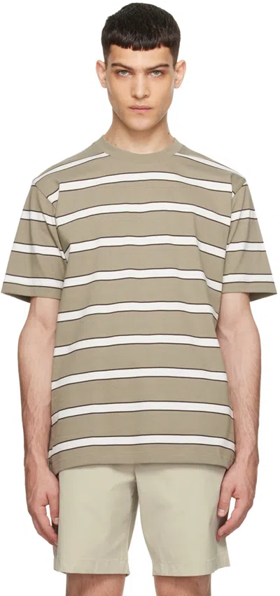 Norse Projects Taupe Johannes T-shirt In Neutrals