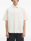 Norse Projects Textured Short-sleeve Shirt In Neutral