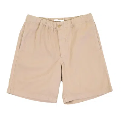 Norse Projects Trysil Regular Organic Stretch Twill Shorts Utility Khaki In Neutral