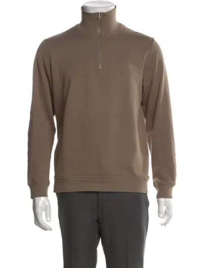 Pre-owned Norse Projects Turtleneck Long Sleeve Polo Sweater In Brown