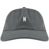 Norse Projects Twill Sports Cap Magnet Grey In Brown