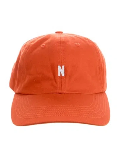 Pre-owned Norse Projects Twill Sports Cap In Orange