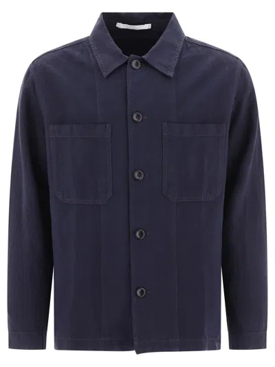 Norse Projects "tyge" Overshirt In Blue
