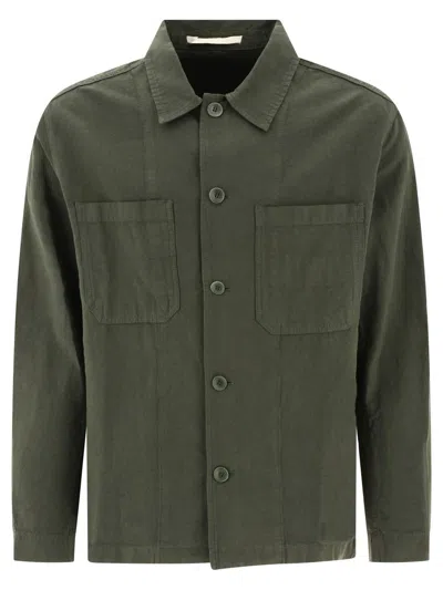 Norse Projects "tyge" Overshirt In Green