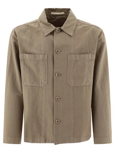Norse Projects "tyge"  Overshirt Jacket In Beige