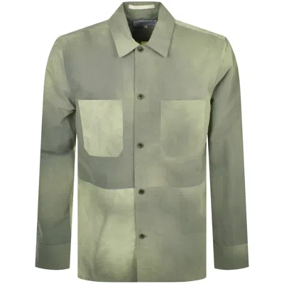 Norse Projects Ulrik Wave Dye Overshirt Green
