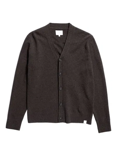 Norse Projects V-neck Cardigan In Black