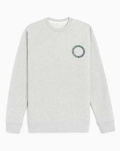 Pre-owned Norse Projects "vagn" Bmc Logo Sweat In Grey Melange