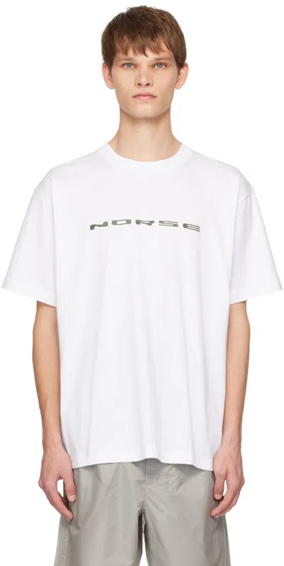 Norse Projects Logo-print Cotton T-shirt In Weiss