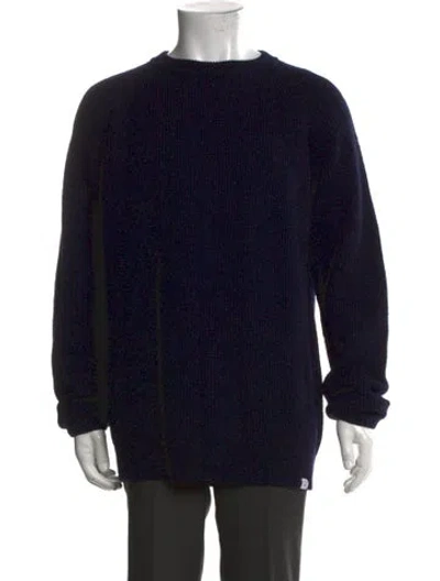 Pre-owned Norse Projects Wool Crew Neck Pullover In Black