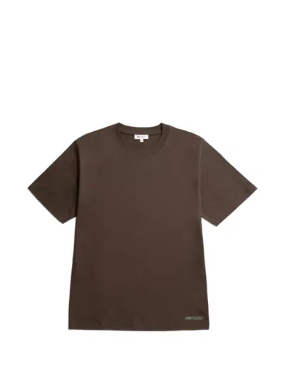 Norse Projects X Bst Logo-print T-shirt In Brown