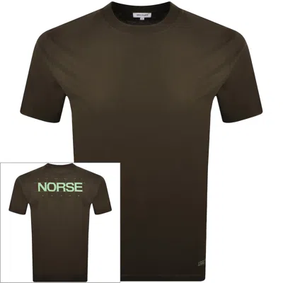 Norse Projects X Bst Print T Shirt Brown