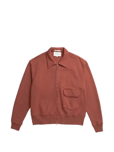 Norse Projects Zip-collar Sweatshirt In Red