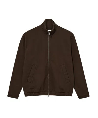 Norse Projects Zipper Cardigan In Brown