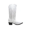 Nortalie The Duna Western Cowboy Boot In White