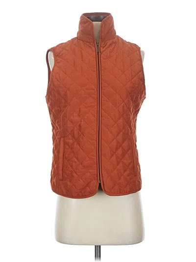 Pre-owned North Crest Vest In Orange
