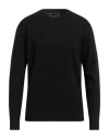 North Pole Man Sweater Black Size 3xl Viscose, Nylon In Black