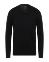 North Pole Man Sweater Black Size 3xl Viscose, Nylon In Black