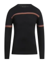 North Pole Man Sweater Black Size Xl Viscose, Nylon In Black