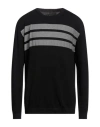 North Pole Man Sweater Black Size Xxl Viscose, Nylon In Black