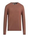 North Pole Man Sweater Brown Size 3xl Viscose, Nylon