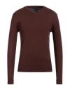 North Pole Man Sweater Brown Size 3xl Viscose, Nylon