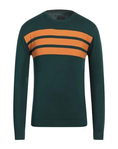 North Pole Man Sweater Deep Teal Size Xl Viscose, Nylon In Green