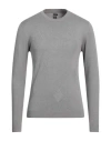 North Pole Man Sweater Grey Size Xl Viscose, Nylon In Grey